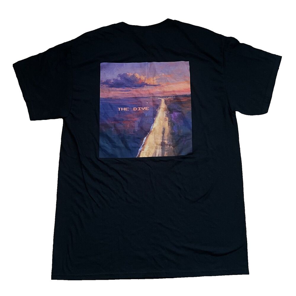 The Signal Room Graphic T-Shirt Black Mens Sz M Regular Fit Cotton Short Sleeve